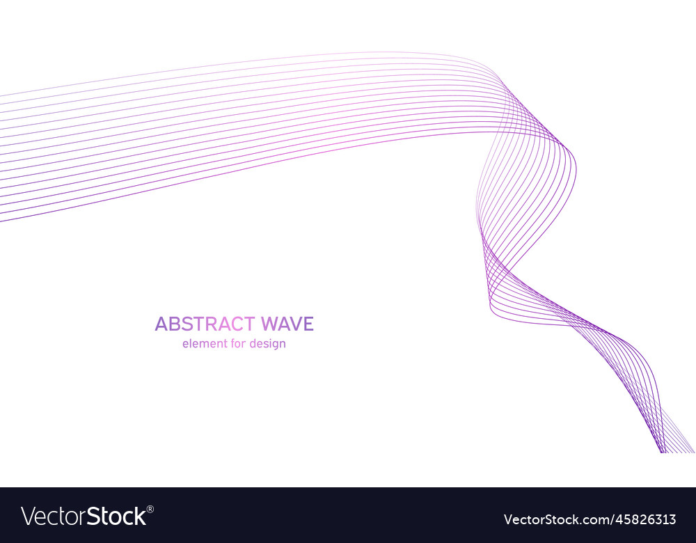 Abstract colorful wave element for design Vector Image Abstract colorful wave element for design