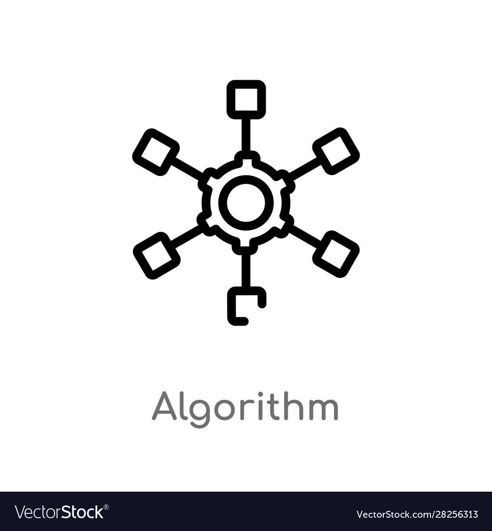 Algorithm Icon - Line Art