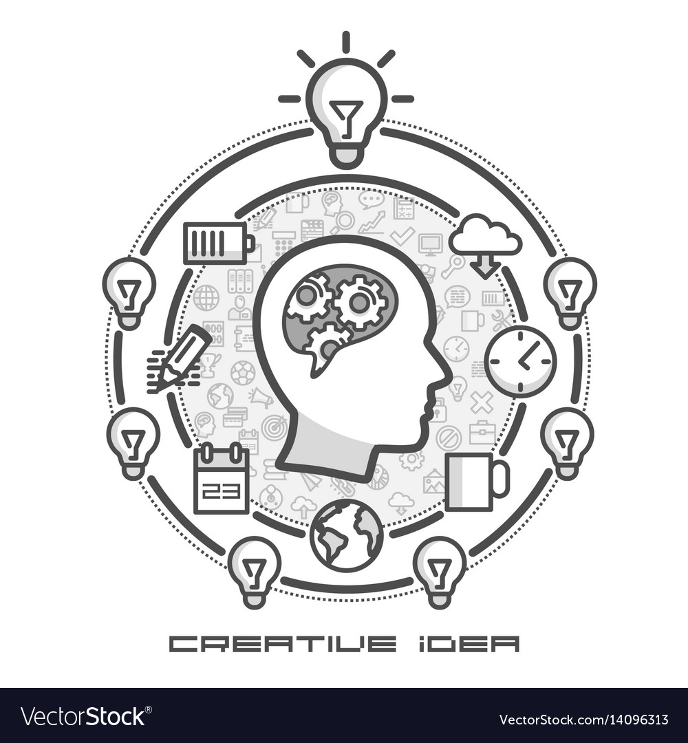 Brainstorming Icons - Idea Concepts