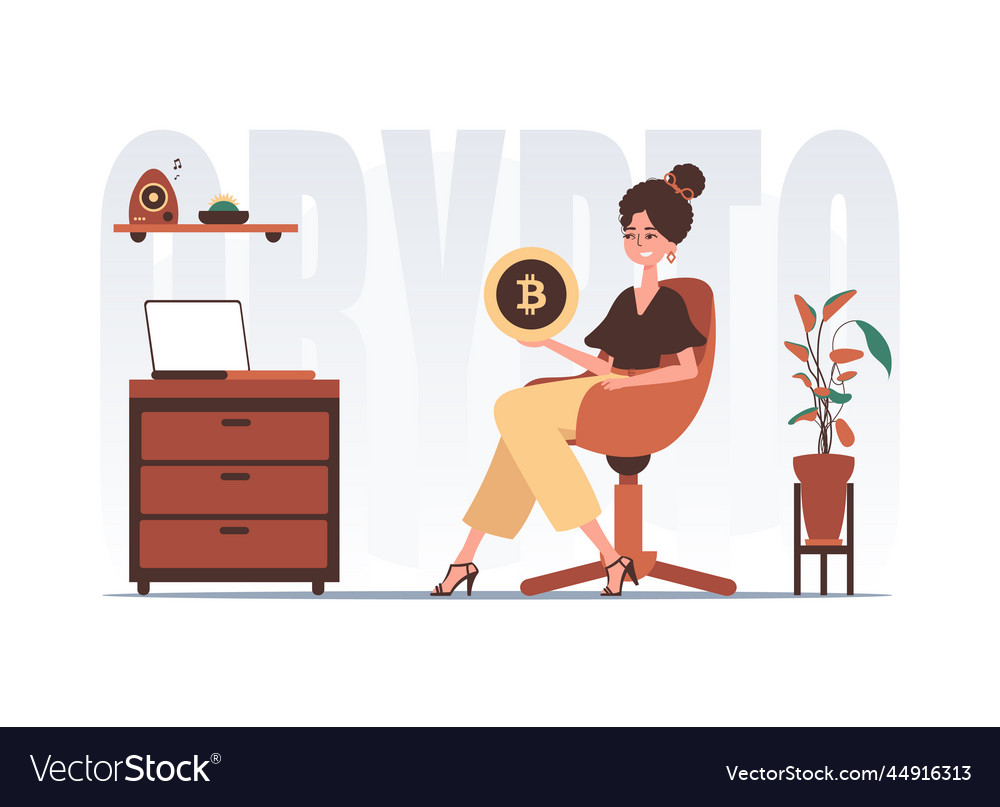 Concept of mining and extraction bitcoin