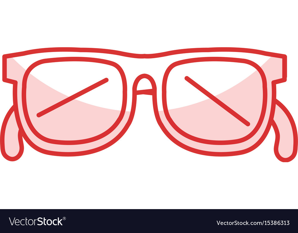 Elegant eye glasses icon Royalty Free Vector Image