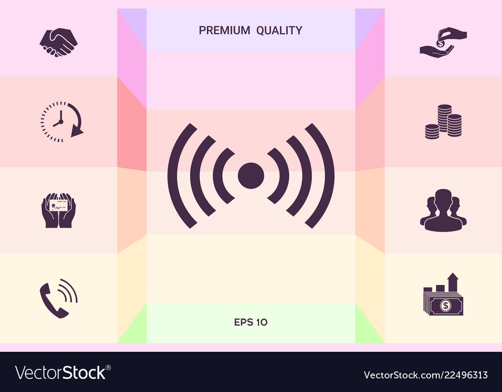 Internet connection icon graphic elements
