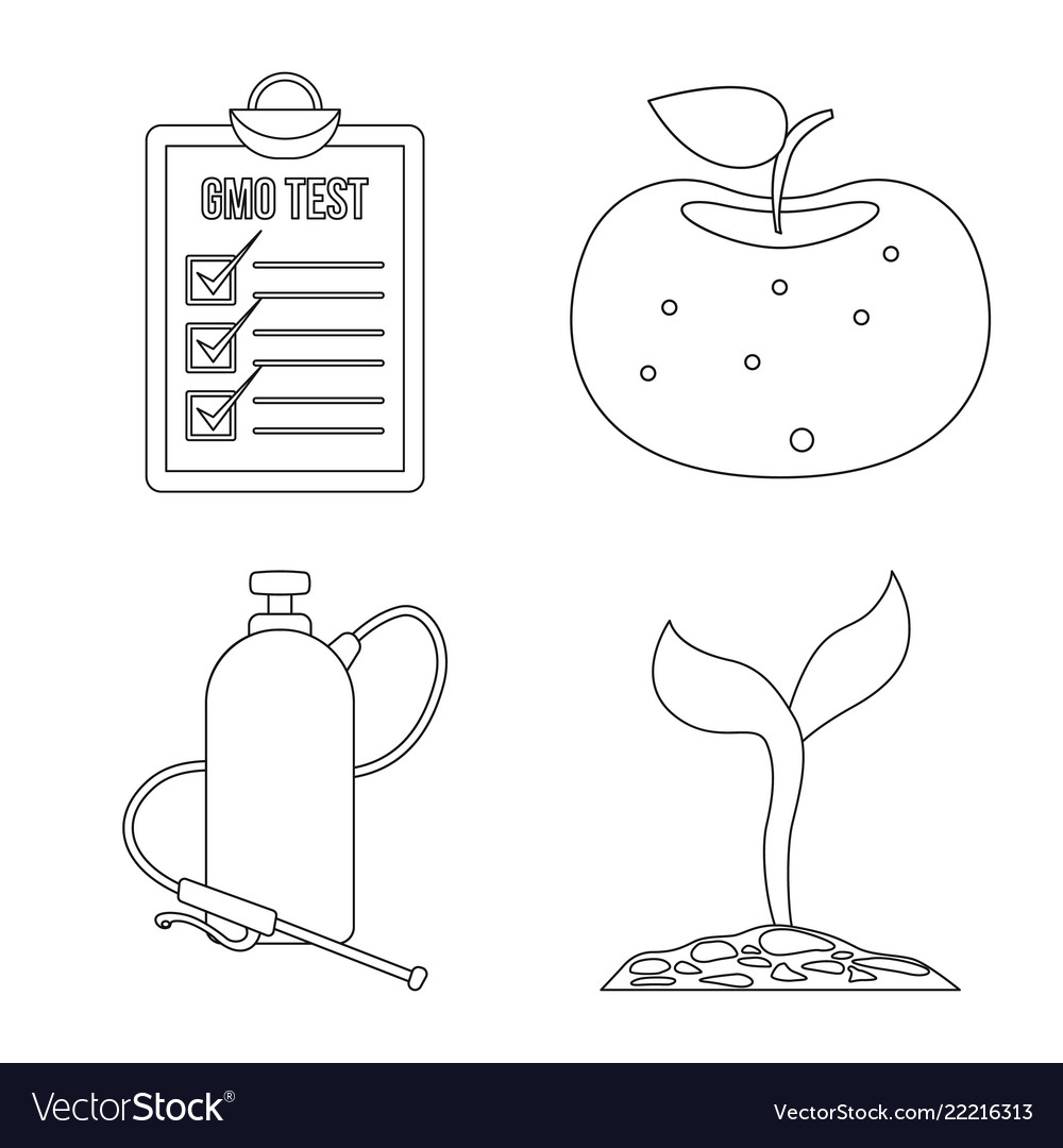Isolated object of and symbol set ve vector image Isolated object of and symbol set ve