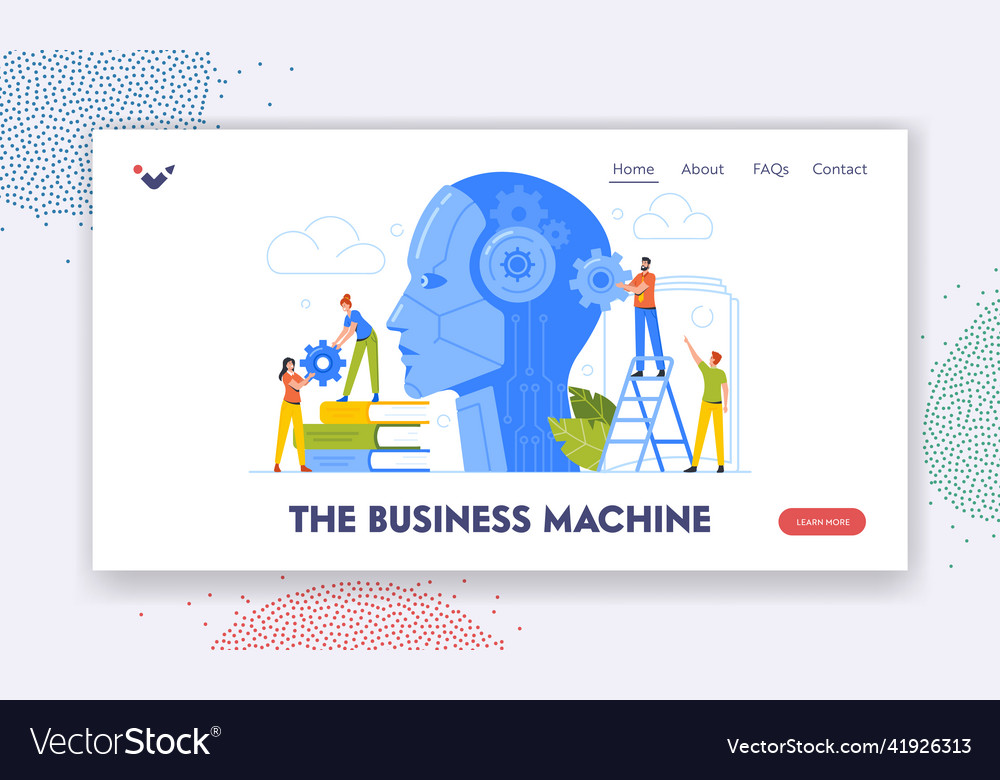 Machine learning and training landing page