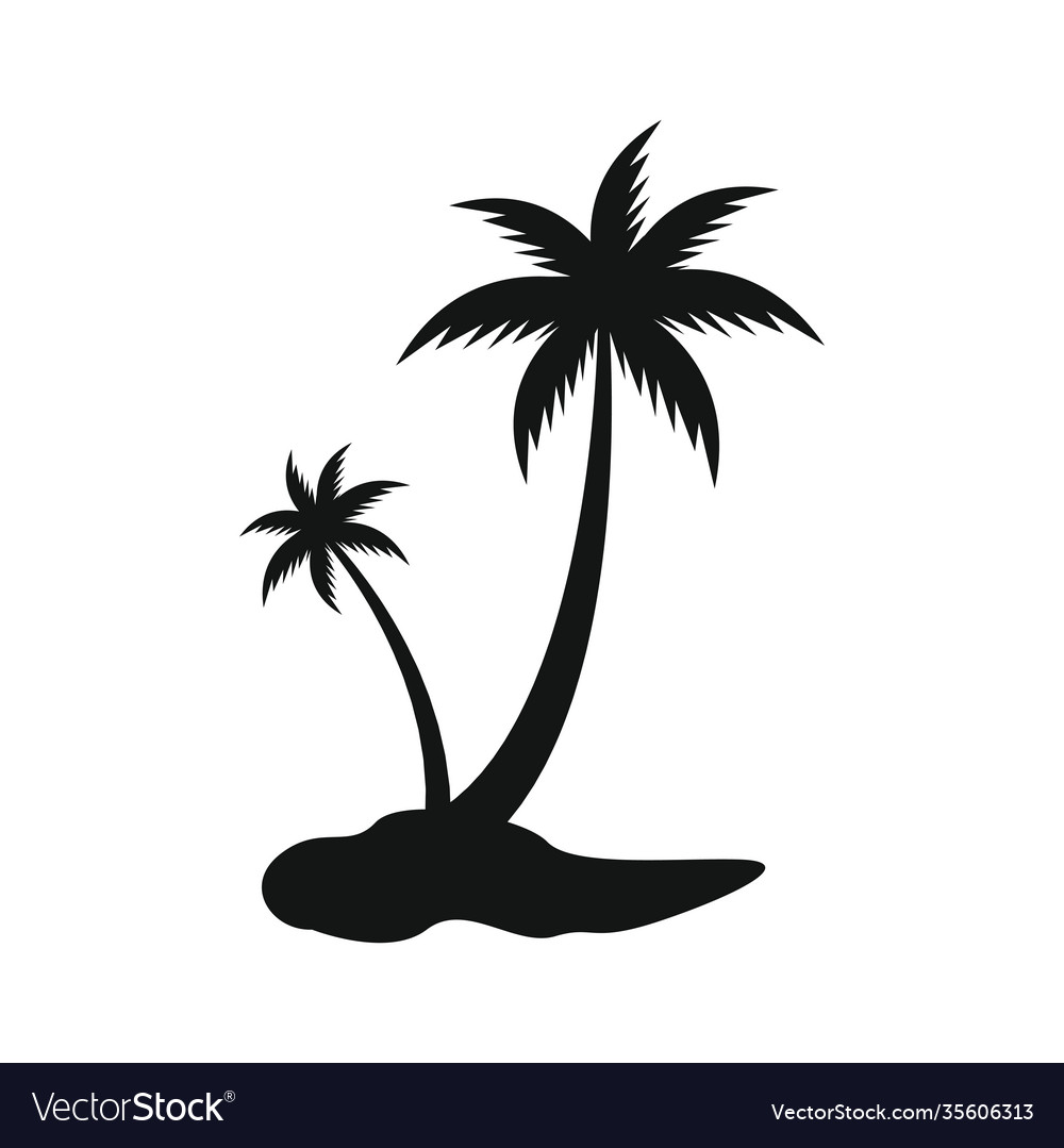 Tropical Palm Tree Icon