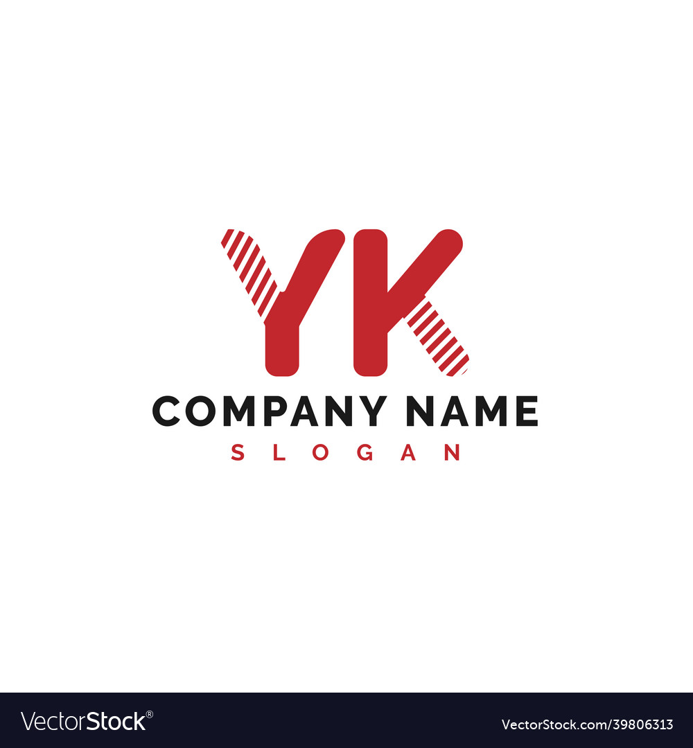 Yk letter logo design letter logo Royalty Free Vector Image