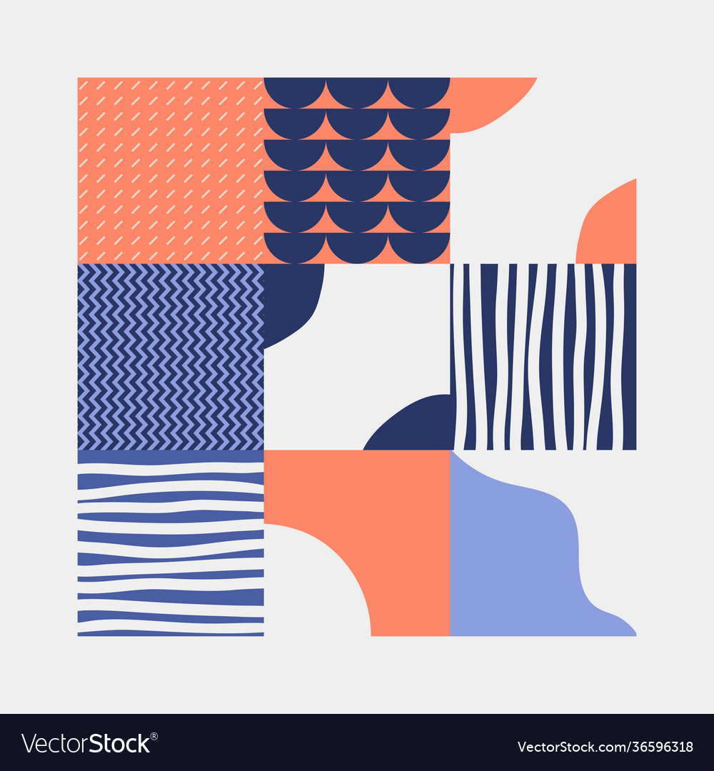 Abstract hand-drawn pattern design vector image Abstract hand-drawn pattern design