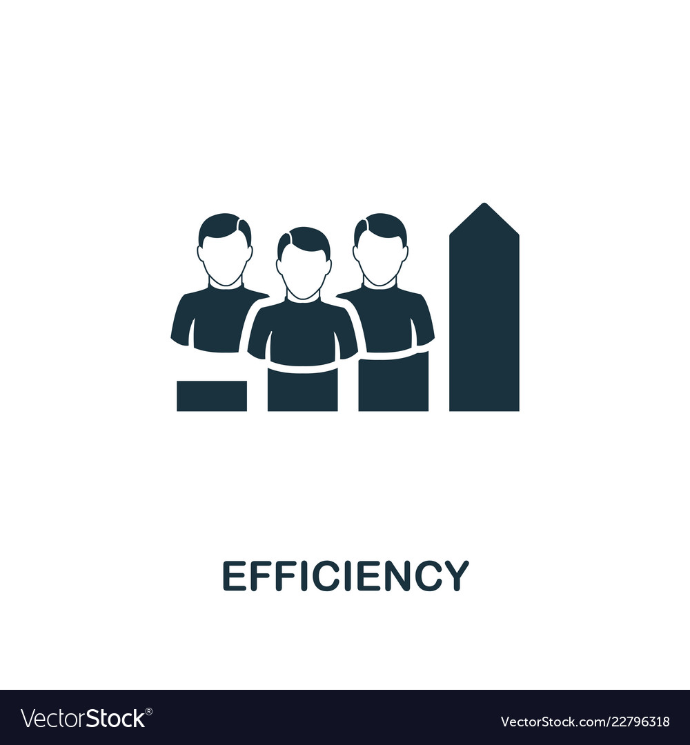 Efficiency icon premium style design from