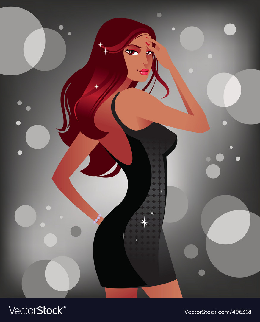 Glamour girl Royalty Free Vector Image - VectorStock