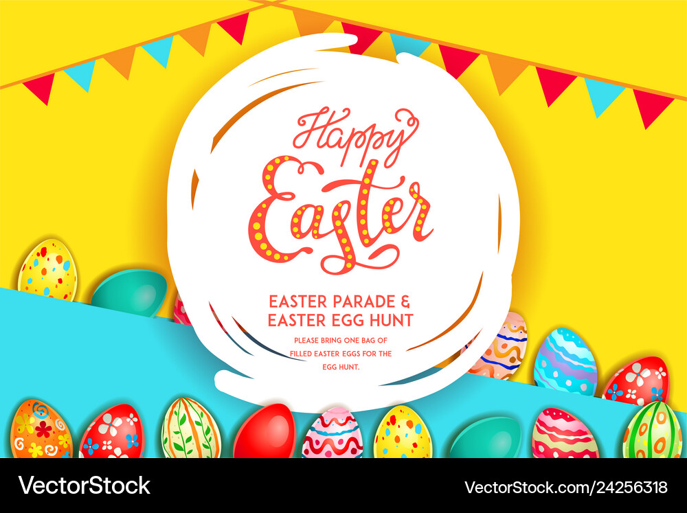 Happy easter holiday Royalty Free Vector Image