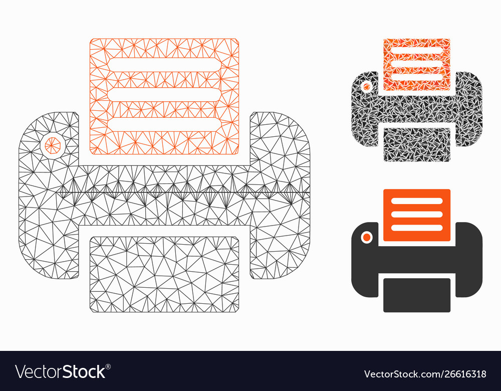 Print mesh wire frame model and triangle