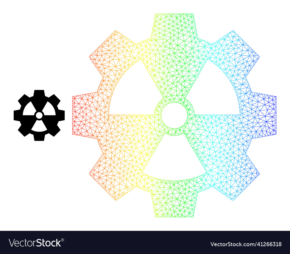 Spectrum net gradient atomic industry icon