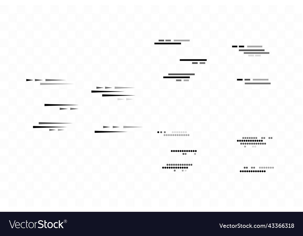 Speed lines isolated set motion effect for your vector image Speed lines isolated set motion effect for your