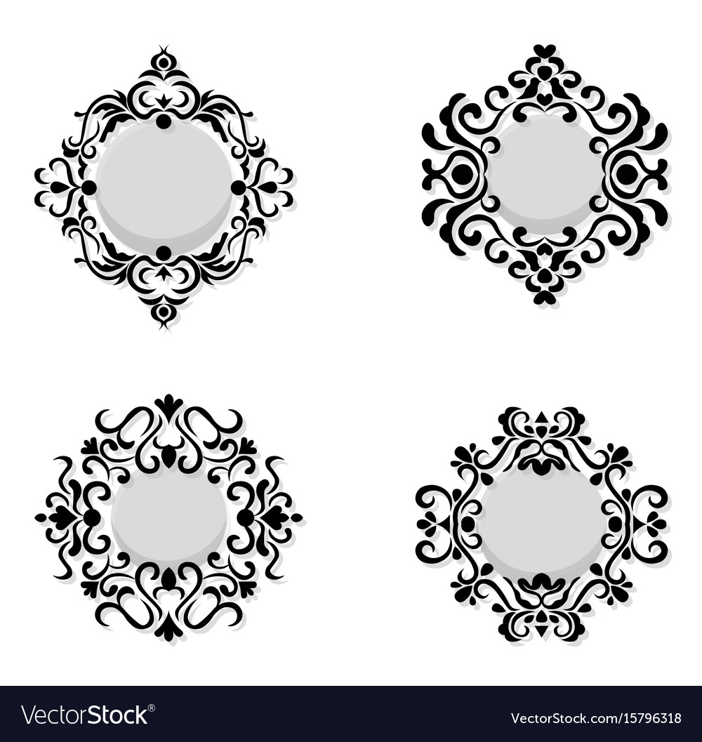 vintage mirror frames set