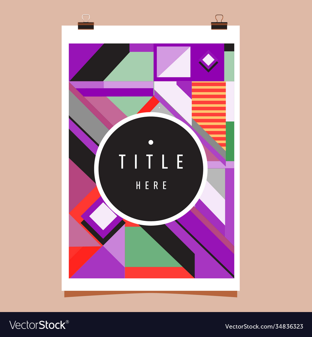 Abstract colorful geometric pattern background