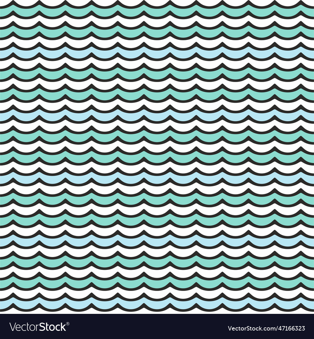 Abstract seamless pattern with waves