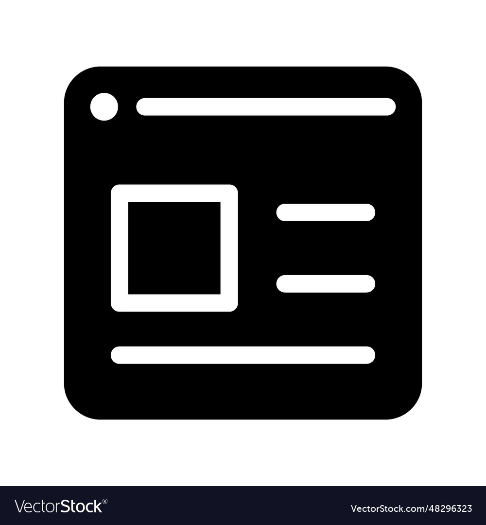 Browser icon vector image Browser icon