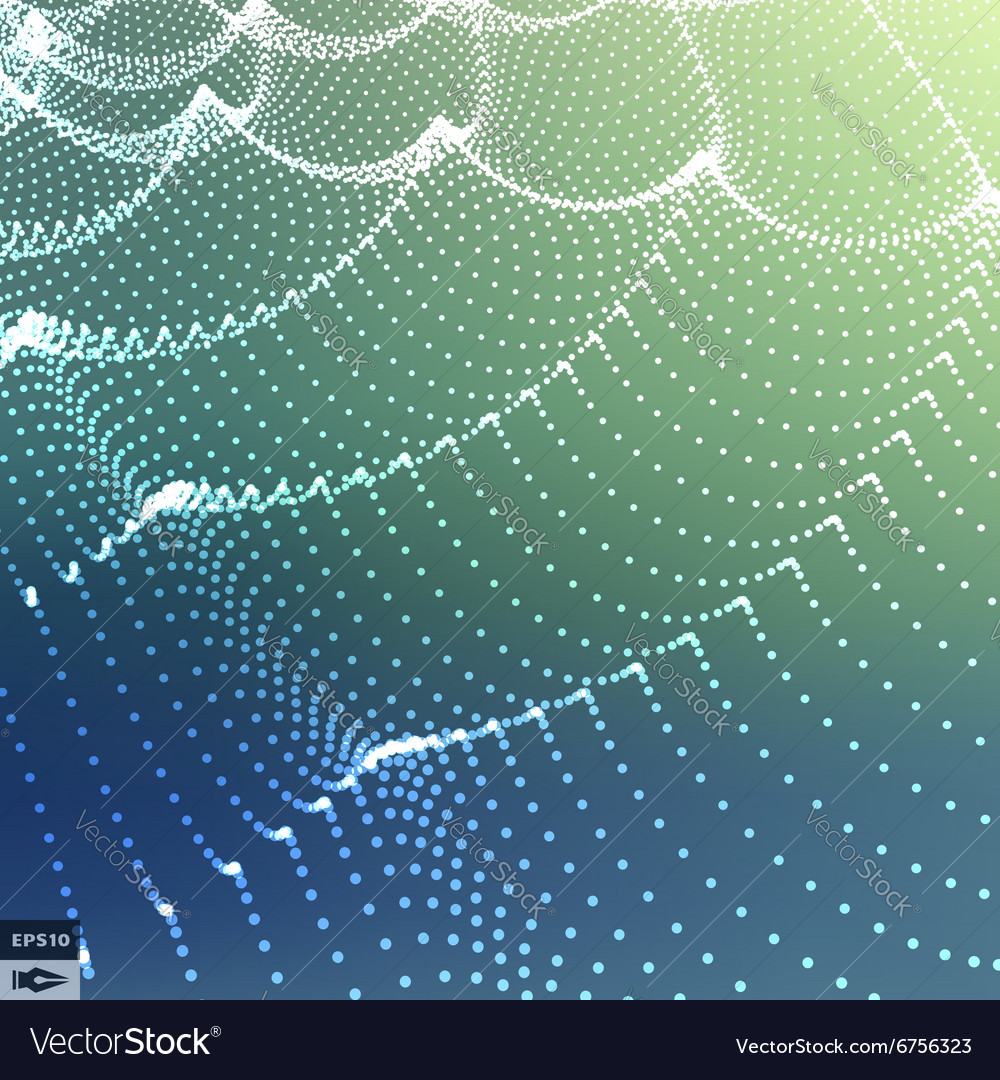 Dynamic Wave Grid Background