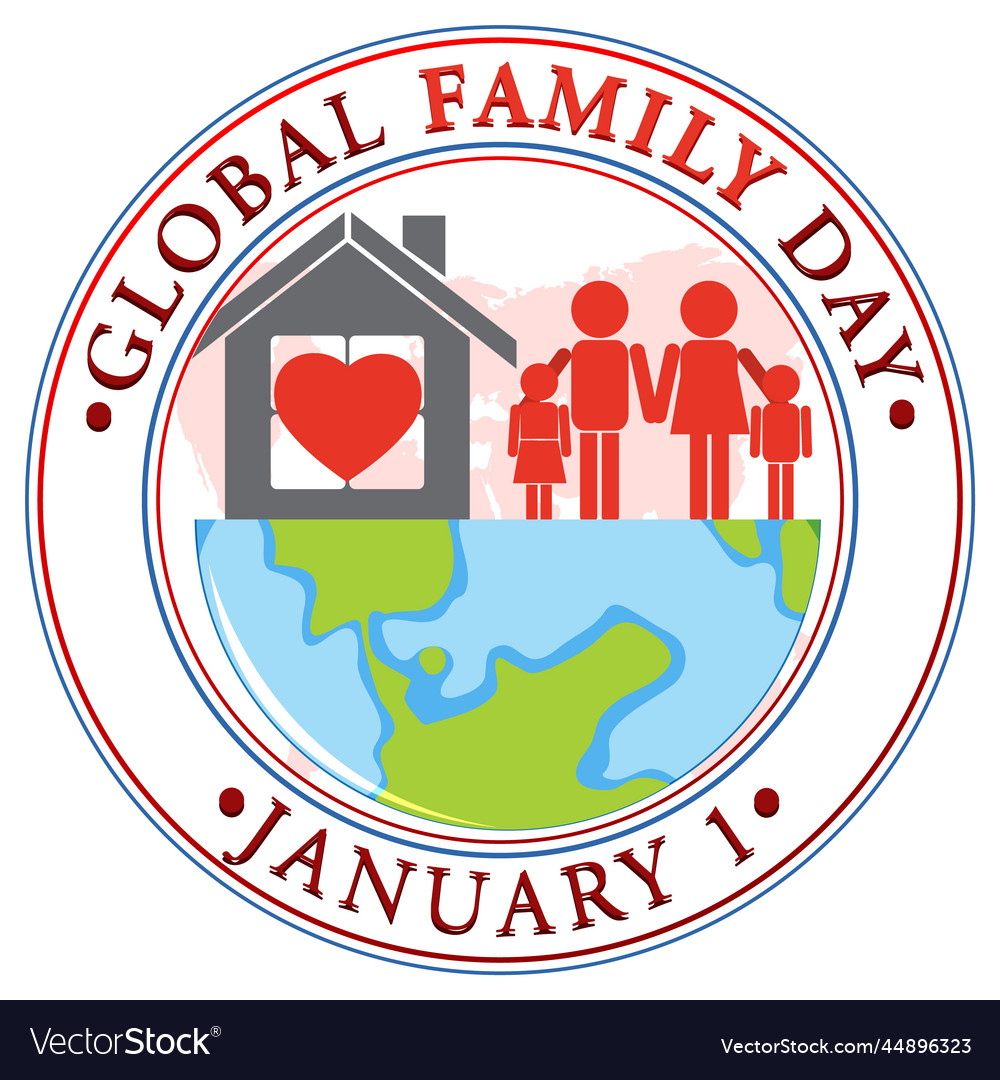 Global family day logo design