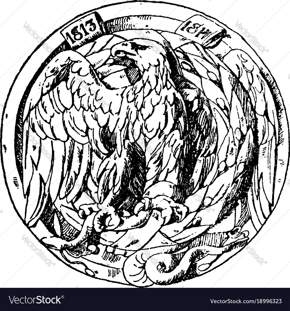 Laurel garland eagle ist ein modernes deutsches Design