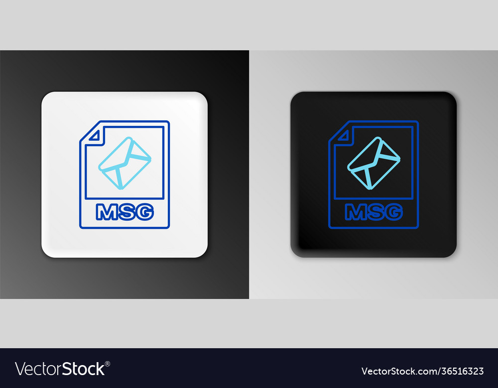 Line msg file document download button icon vector image Line msg file document download button icon