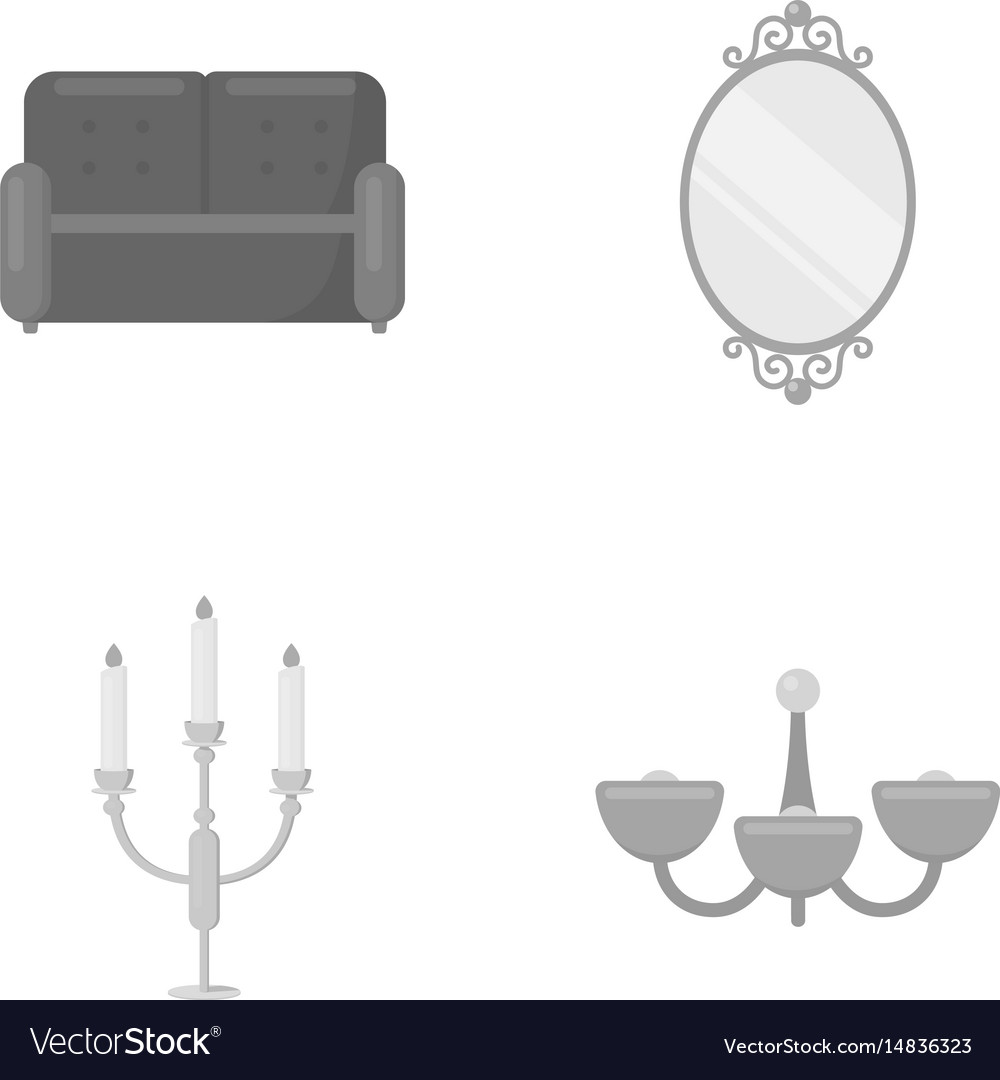 There is a mirror the sofa