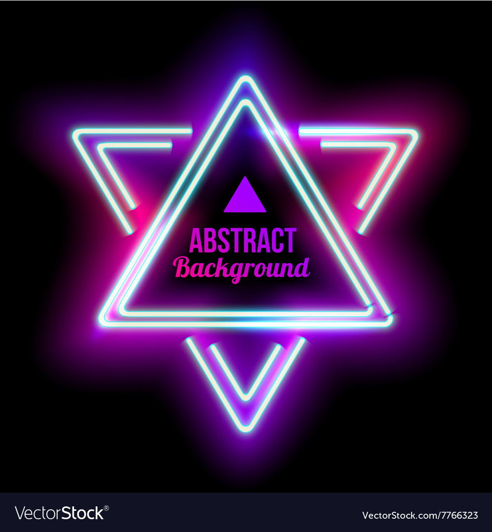 Triangle border with light effects