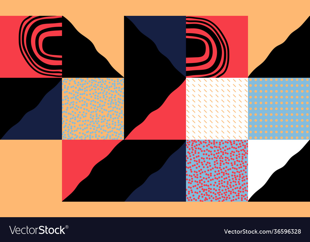 Abstract hand-drawn pattern design vector image Abstract hand-drawn pattern design