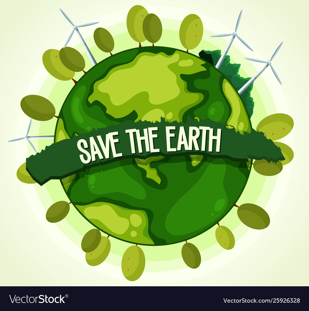 An icon green energy Royalty Free Vector Image