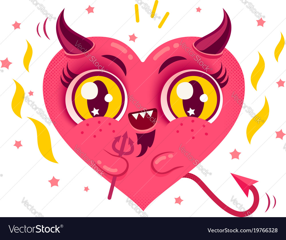 cute devil heart royalty