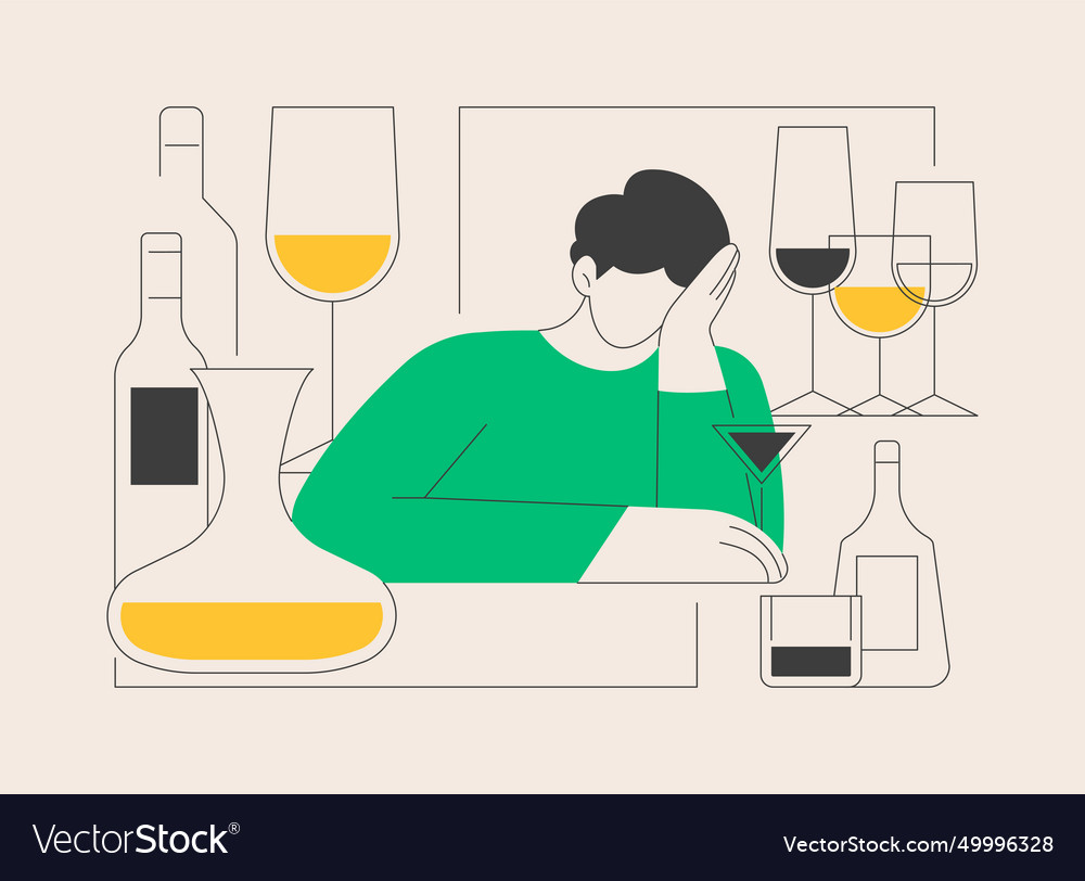 Drinking Alcohol Abstract Concept Royalty Free Vector Image Drinking Alcohol Abstract Concept Royalty Free Vector Image