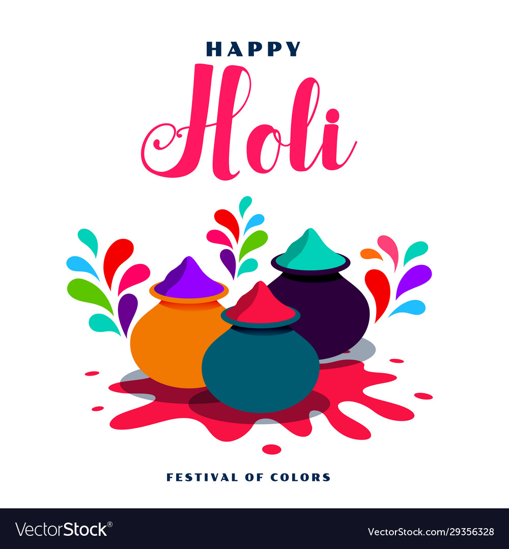 happy holi vector