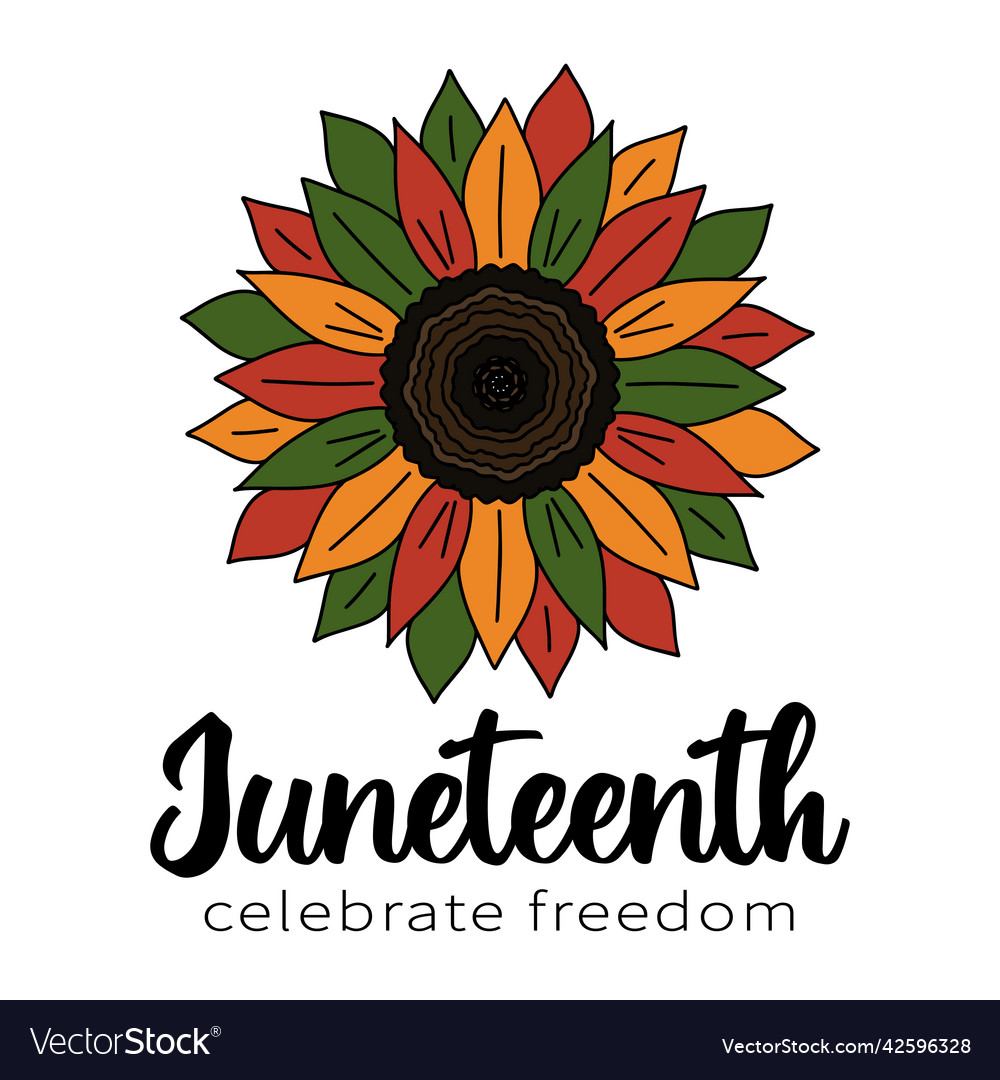 greeting card with sunflower in african