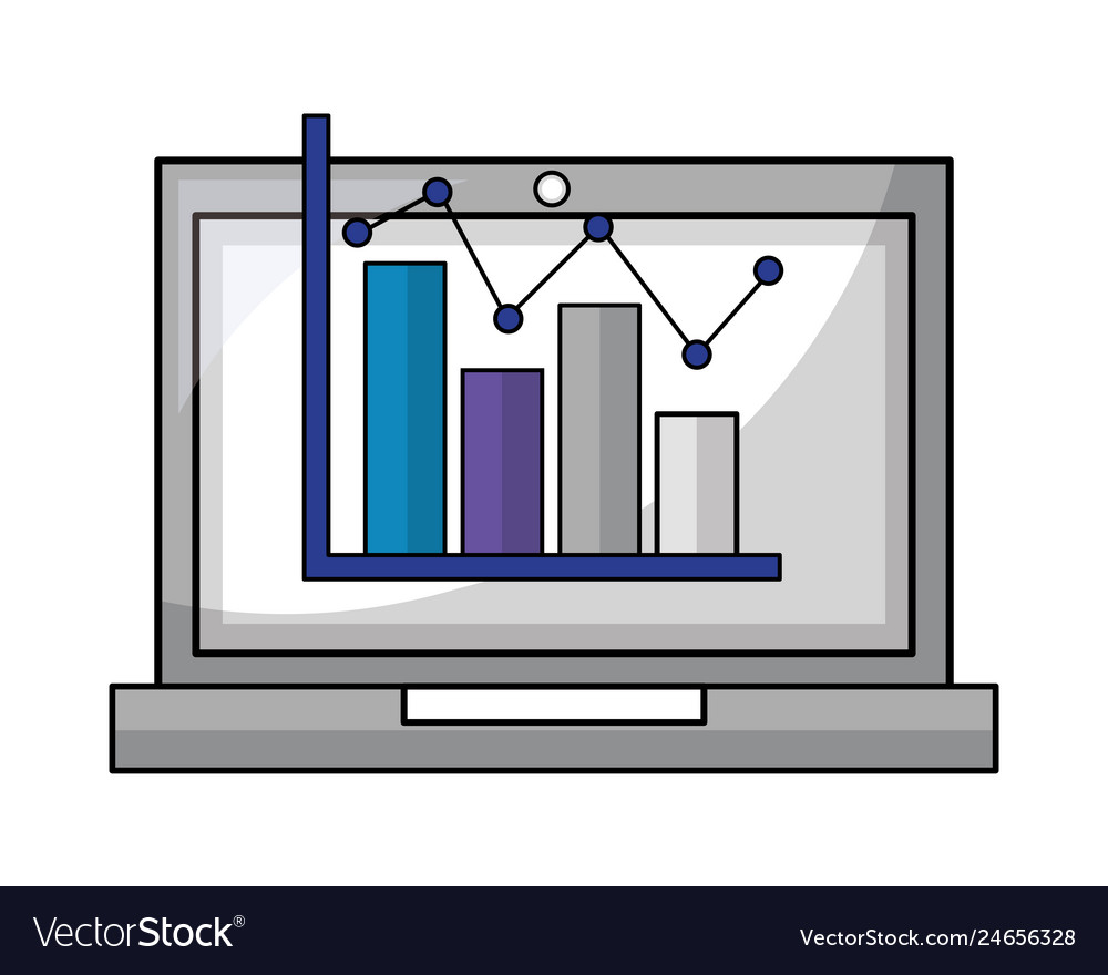 Laptop computer with statistics