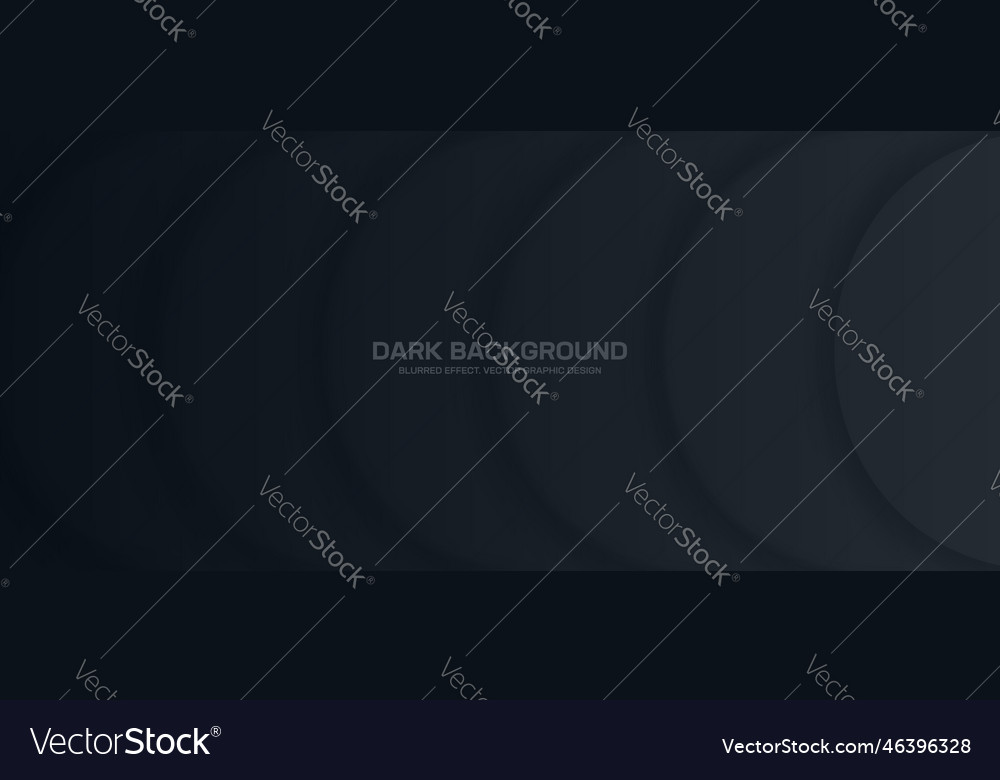 Minimalistic dark abstract panoramic background Vector Image