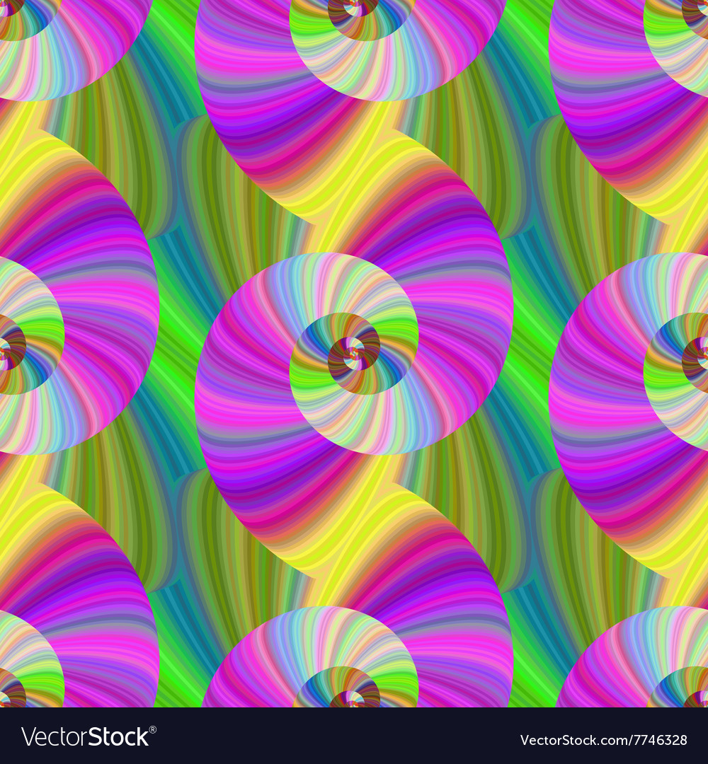 Multicolored spiral fractal pattern