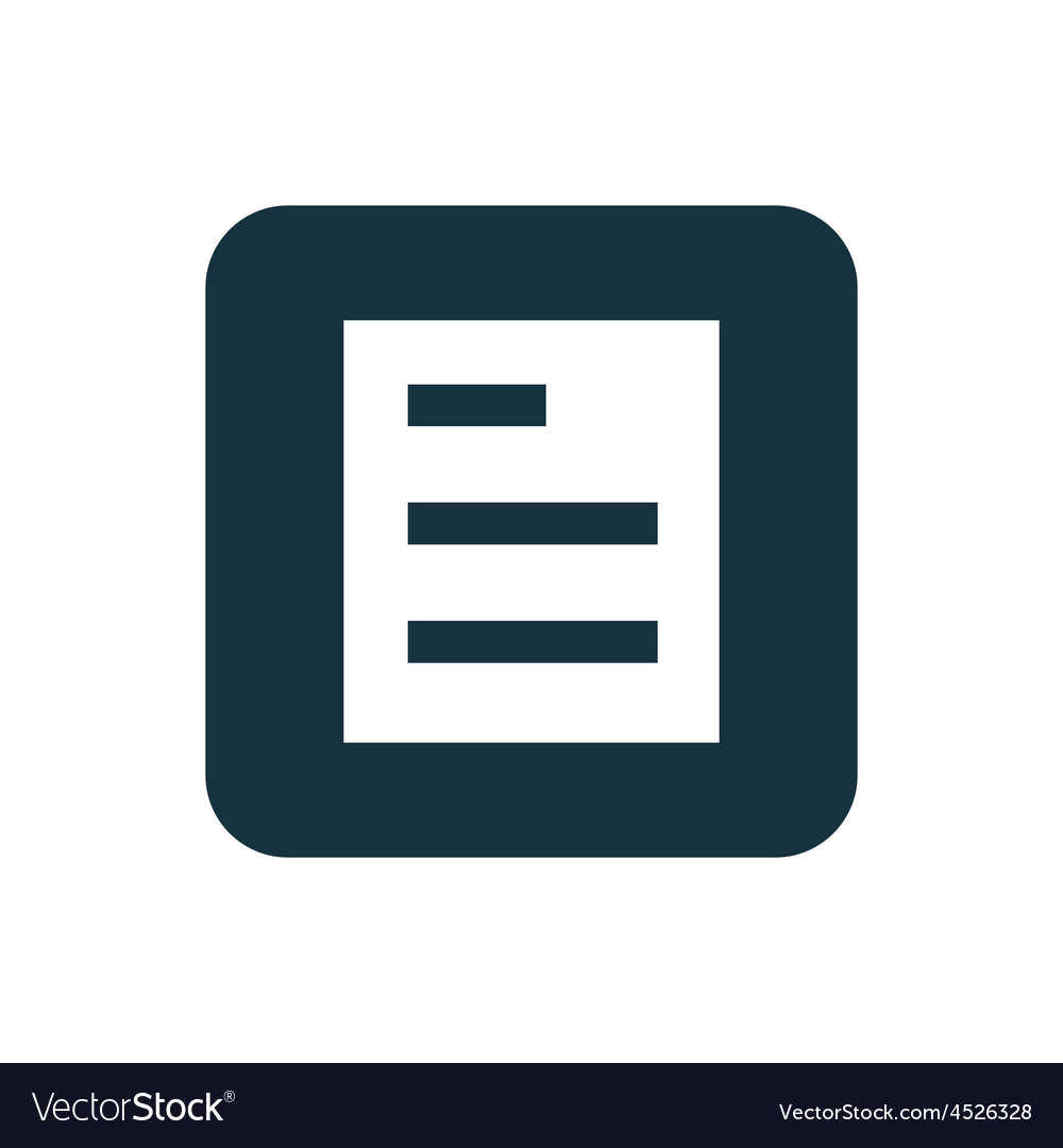Rounded Square List Icon