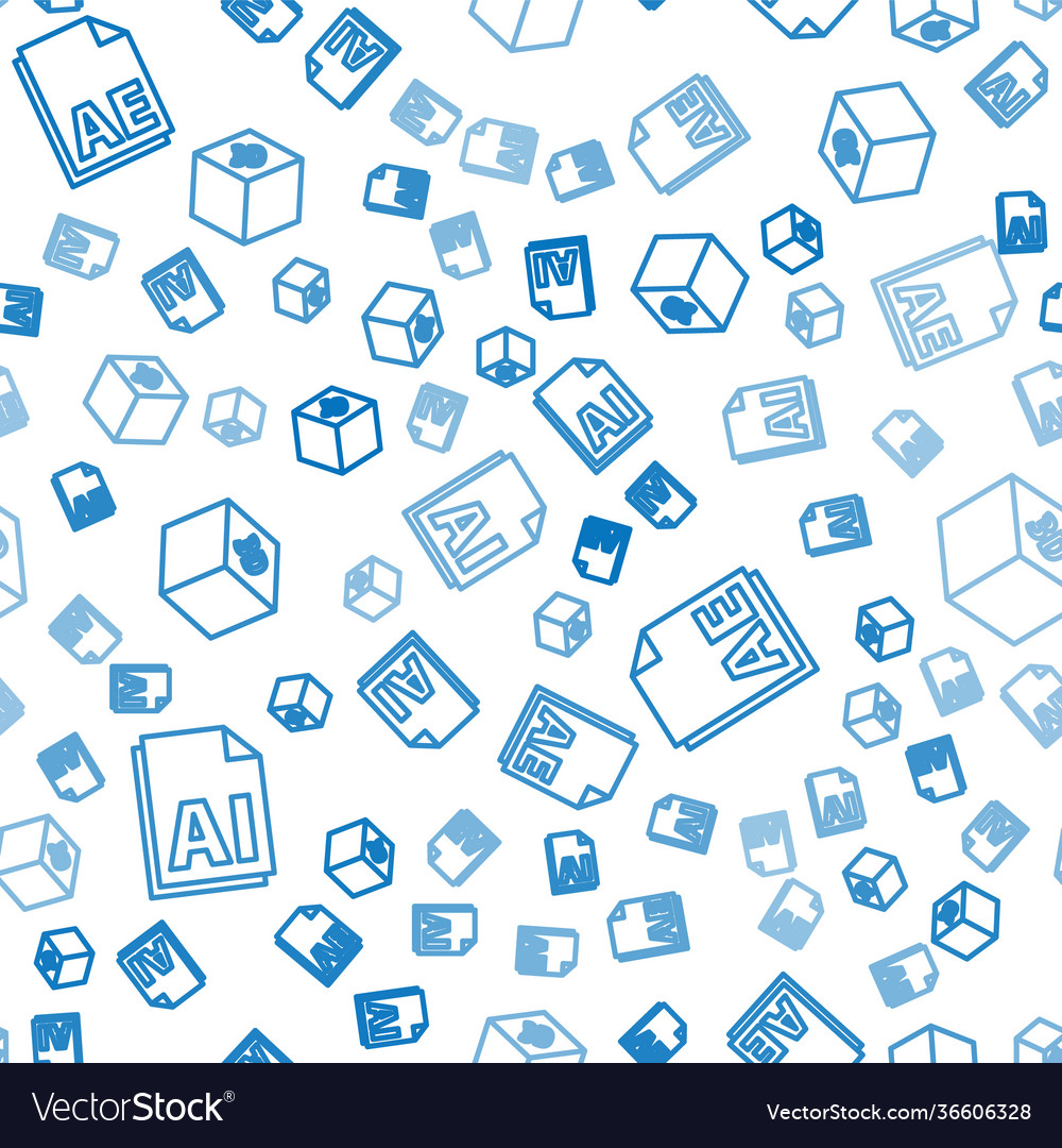 Set line ai file document ae vector image Set line ai file document ae