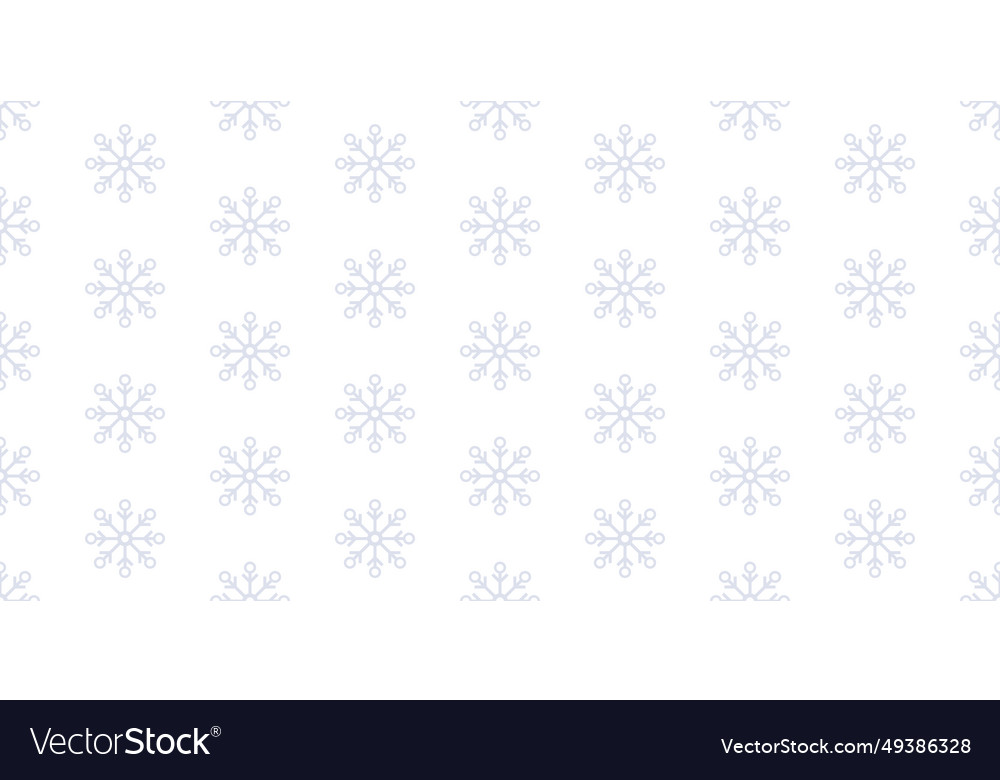 Snowflake winter white seamless pattern for fabric