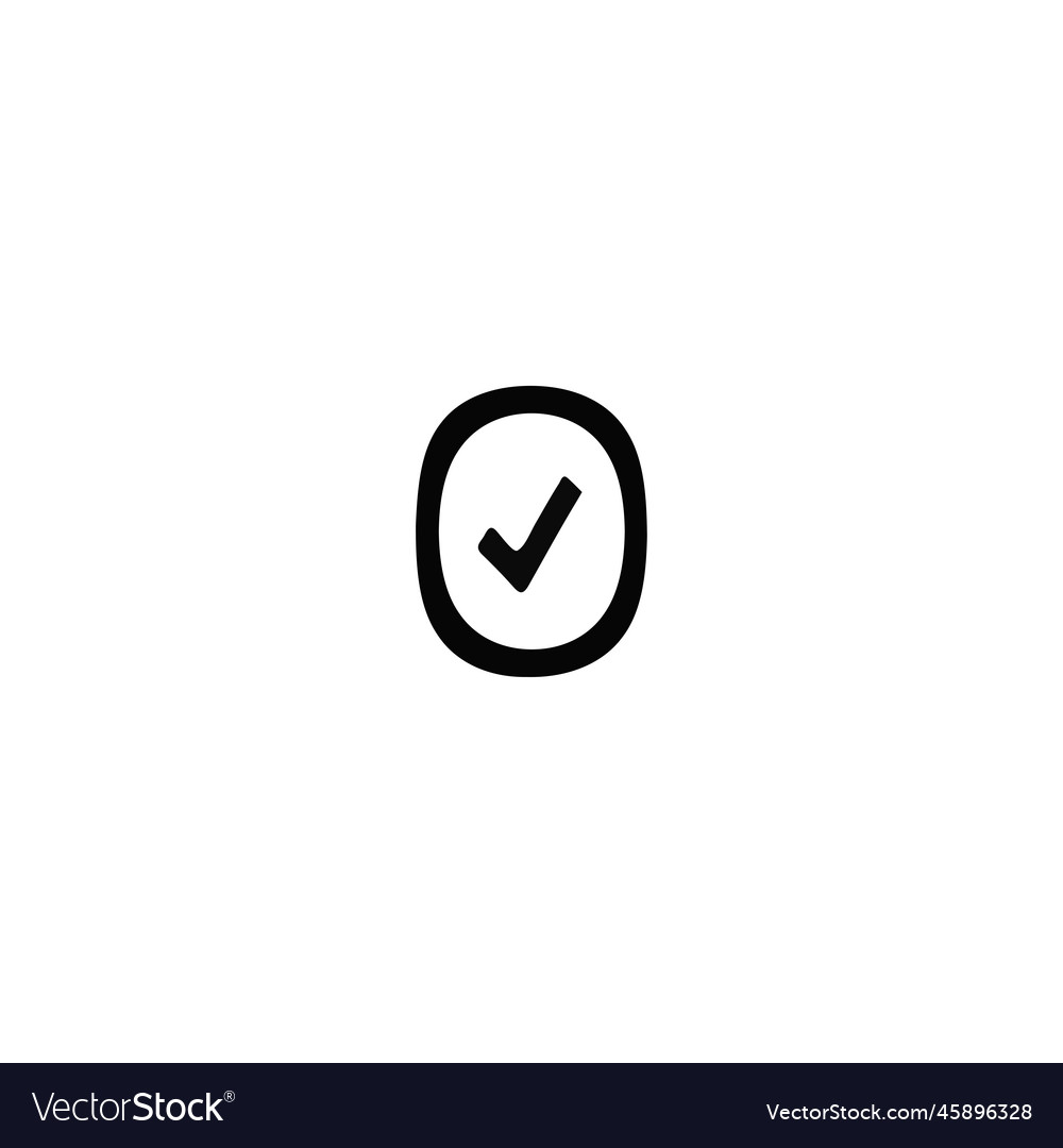 Tick button checkbox icon simple style web Vector Image Tick button checkbox icon simple style web