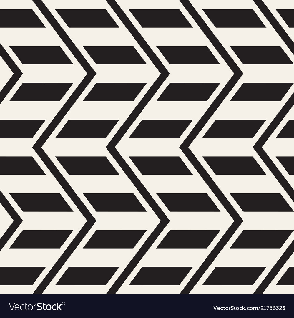 Zigzag Line Pattern - Monochrome