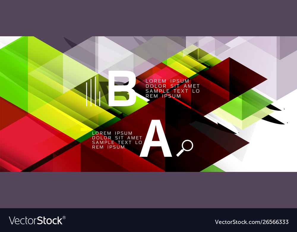 Abstract triangle pattern colorful backdrop vector image Abstract triangle pattern colorful backdrop