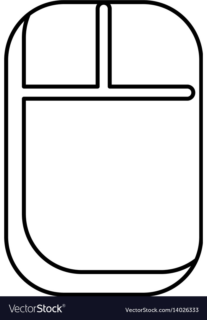 Computer mouse isolated icon