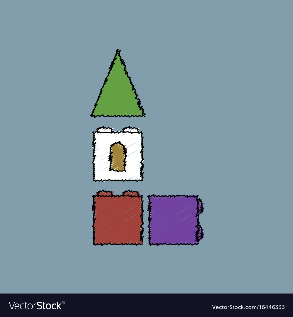 Flat shading style icon children constructor