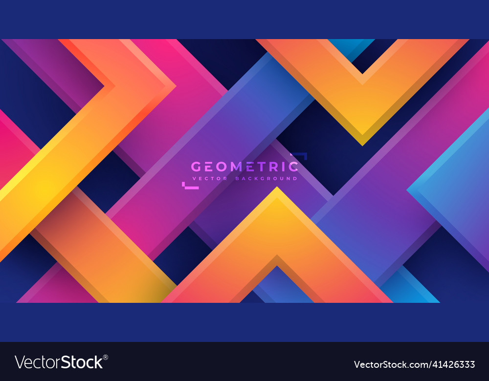 Geometry background with 3d style