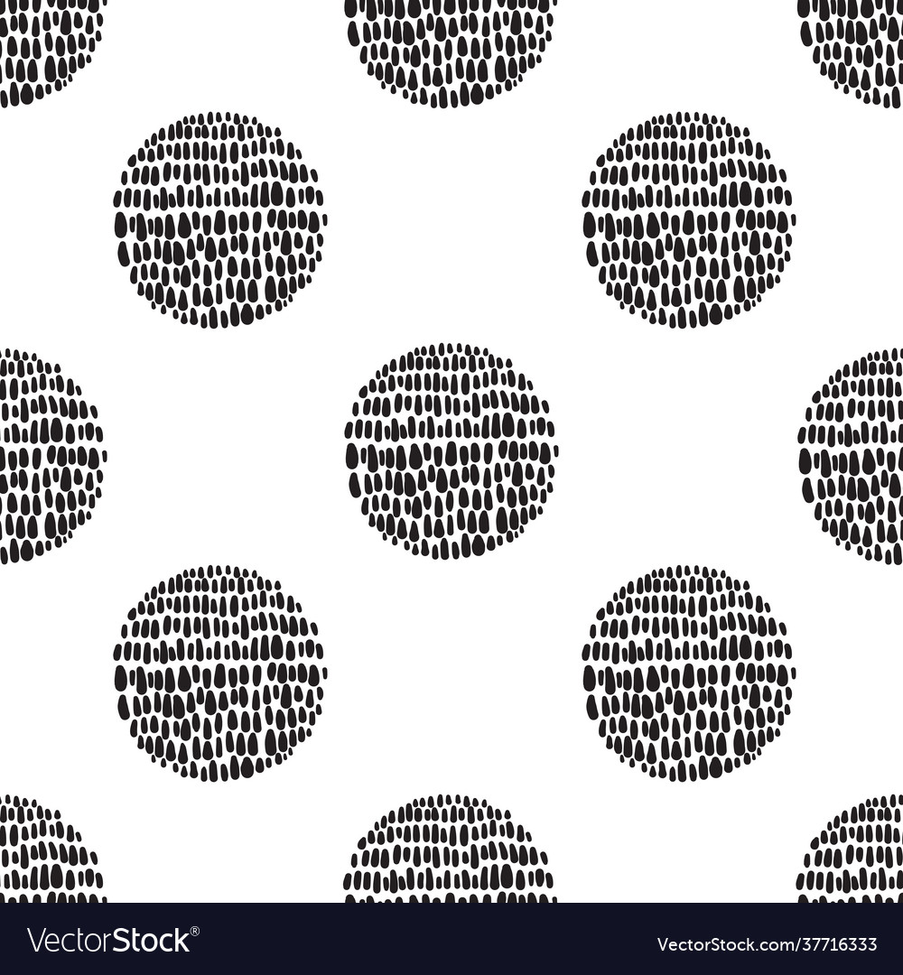 Hand drawn seamless pattern this monochrome