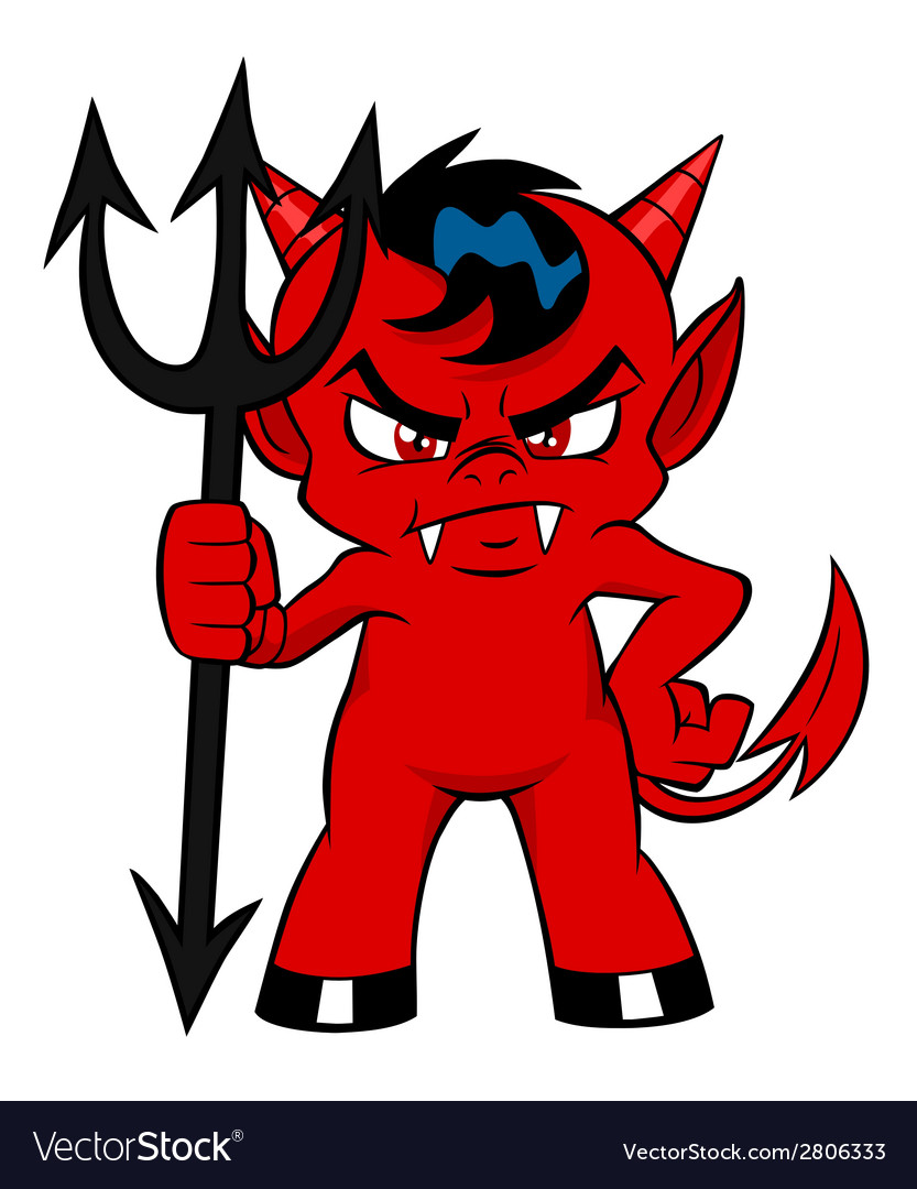 Little devil Royalty Free Vector Image VectorStock