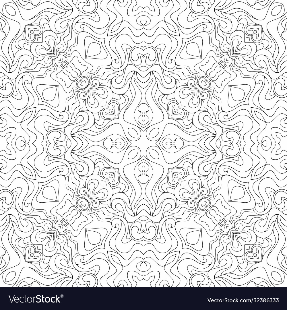 Patch pattern mosaic line art background