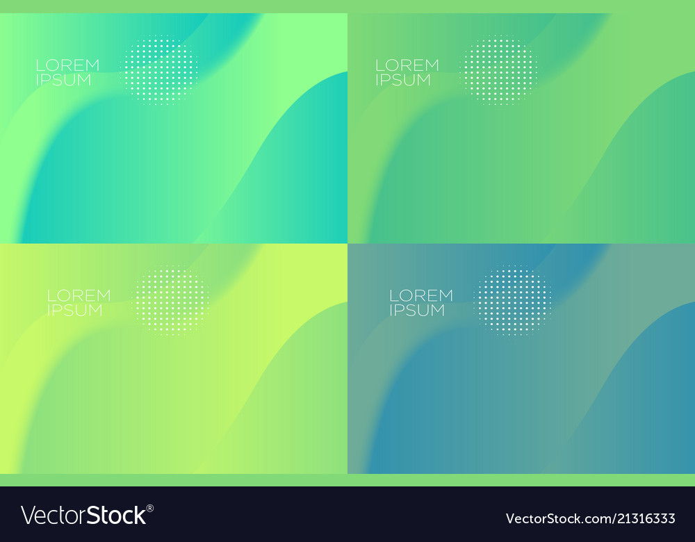 Smooth abstract colorful backgrounds set - eps10