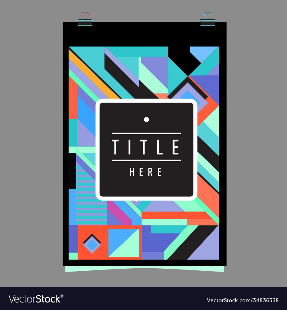 Abstract colorful geometric pattern background